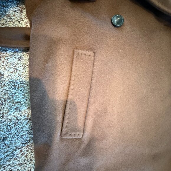 Max Mara Weekend Katai Trench Coat Belted Waist Pure New Wool Size 8 NWT - Picture 5 of 11